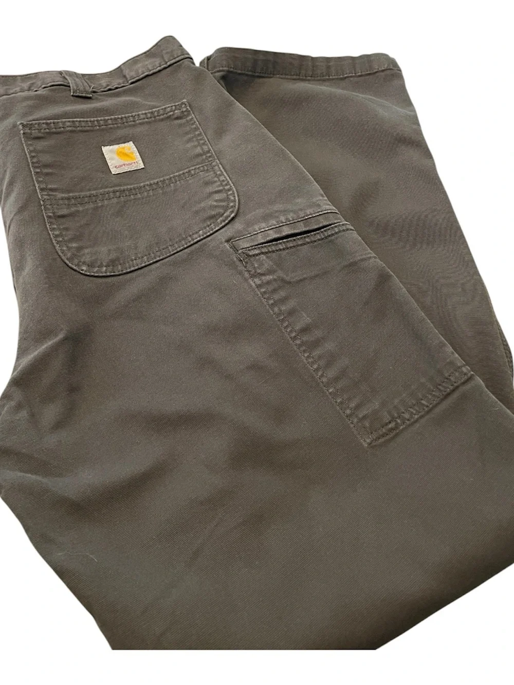 Carhartt Rugged Flex Relaxed Fit Canvas Work Pants in Dark Gray